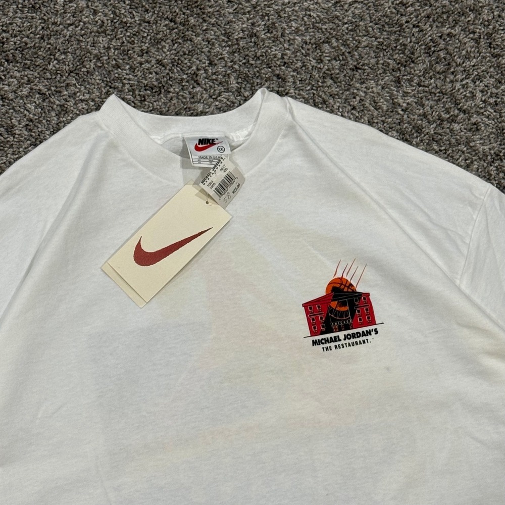 Vintage‎ Nike Michael Jordan's The Restaurant Chicago T-Shirt Mens XXL NWT 1990s